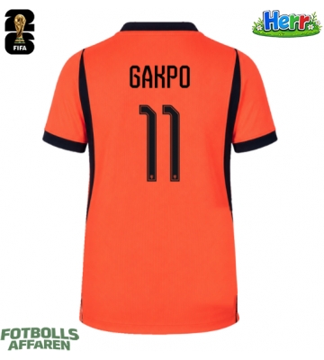 Nederländerna Cody Gakpo #11 Hemmatröja VM 2026 Kortärmad